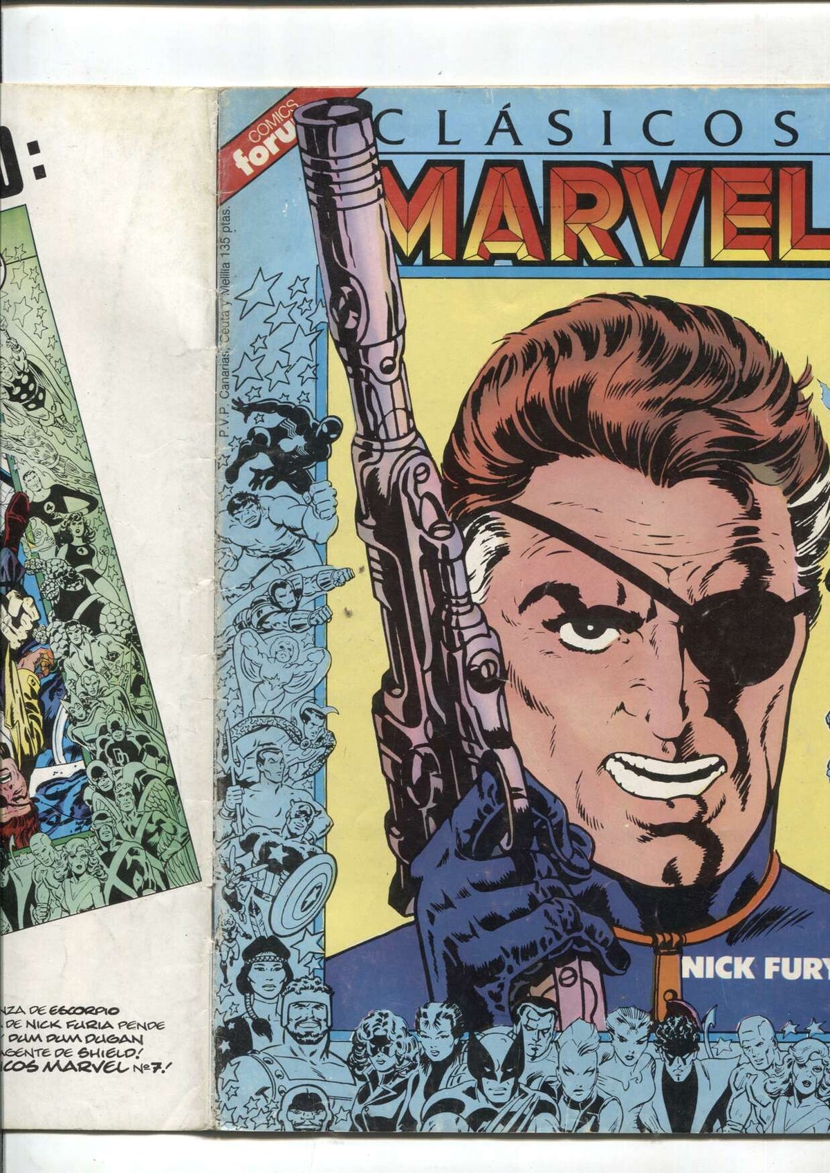 Clasicos Marvel numero 06: Nick Fura agente de Shield (numerado 3 en trasera)