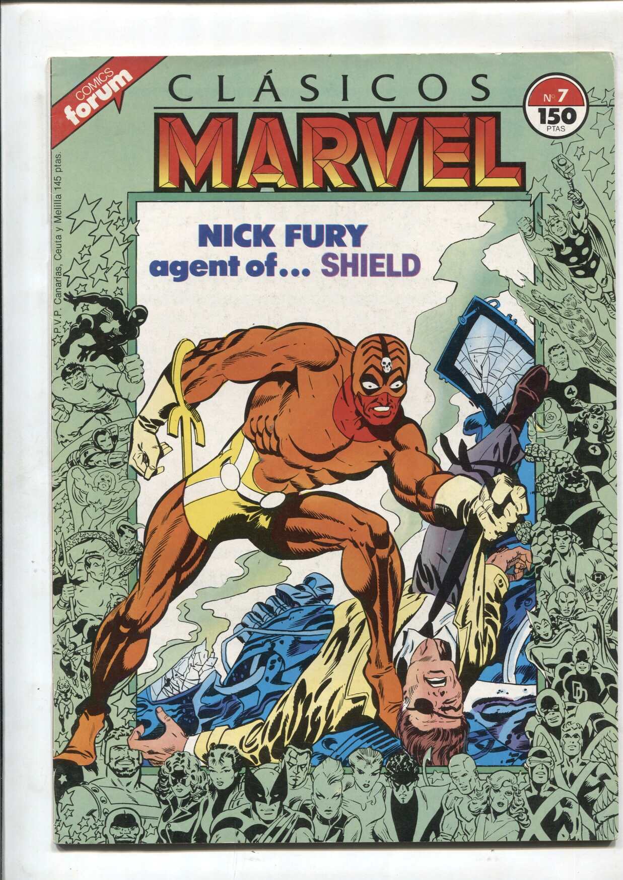 Clasicos Marvel numero 07: Nick Fura agente de Shield (numerado 1 en trasera)