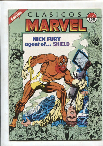 Clasicos Marvel numero 07: Nick Fura agente de Shield (numerado 1 en trasera)