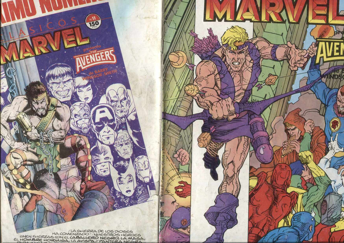 Clasicos Marvel numero 10: Los Vengadores (numerado 2 en trasera)