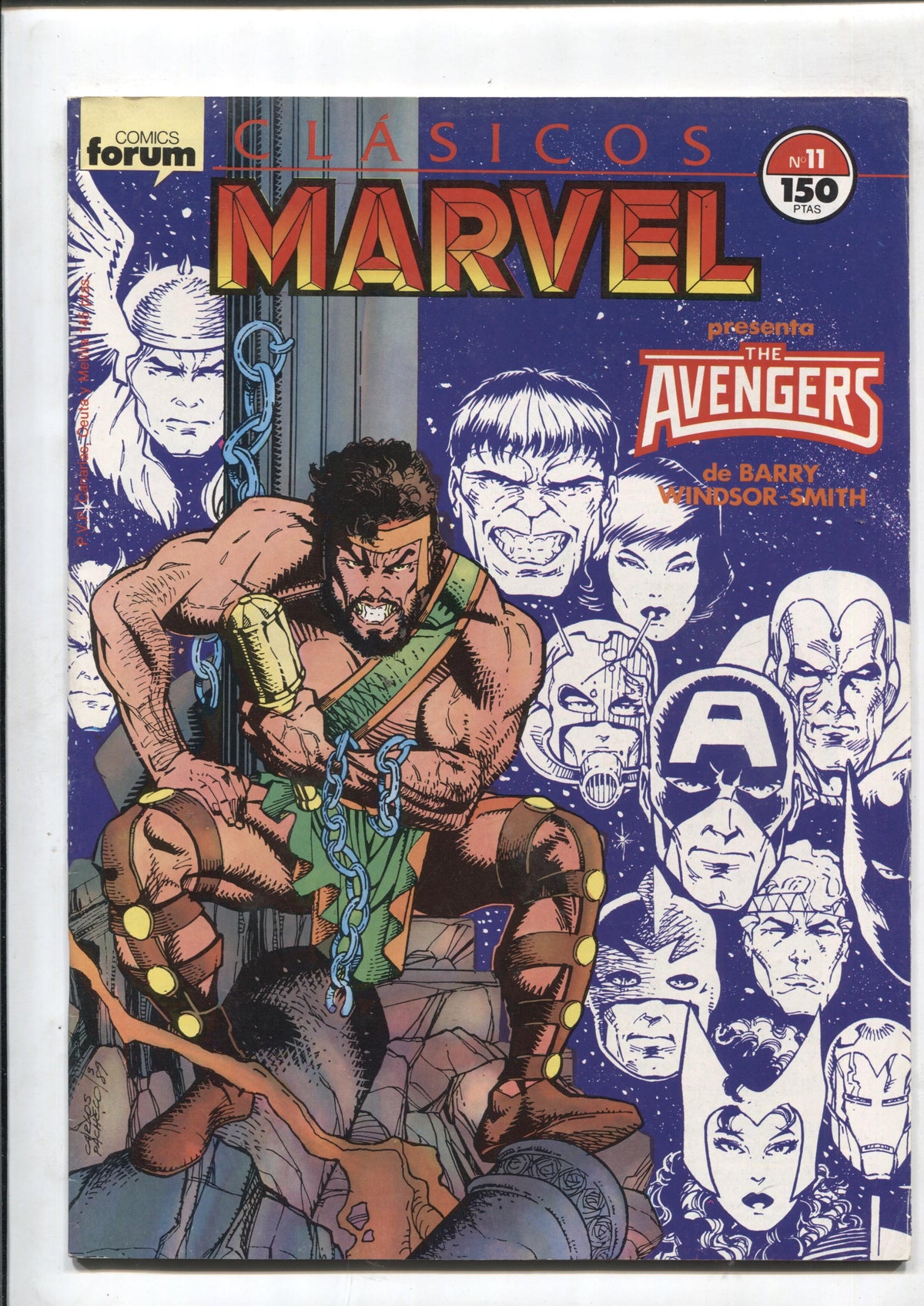 Clasicos Marvel numero 11: Los Vengadores (numerado 1 en trasera) 