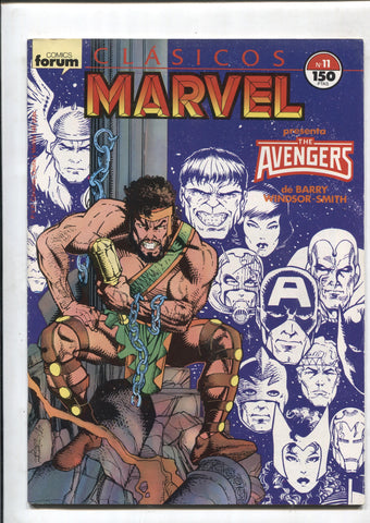 Clasicos Marvel numero 11: Los Vengadores (numerado 1 en trasera) 