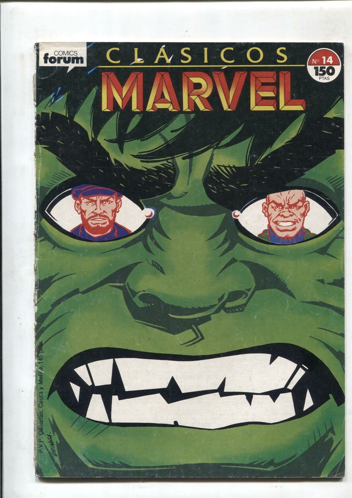 Clasicos Marvel numero 14: La Masa /Hulk (numerado 1 en trasera)