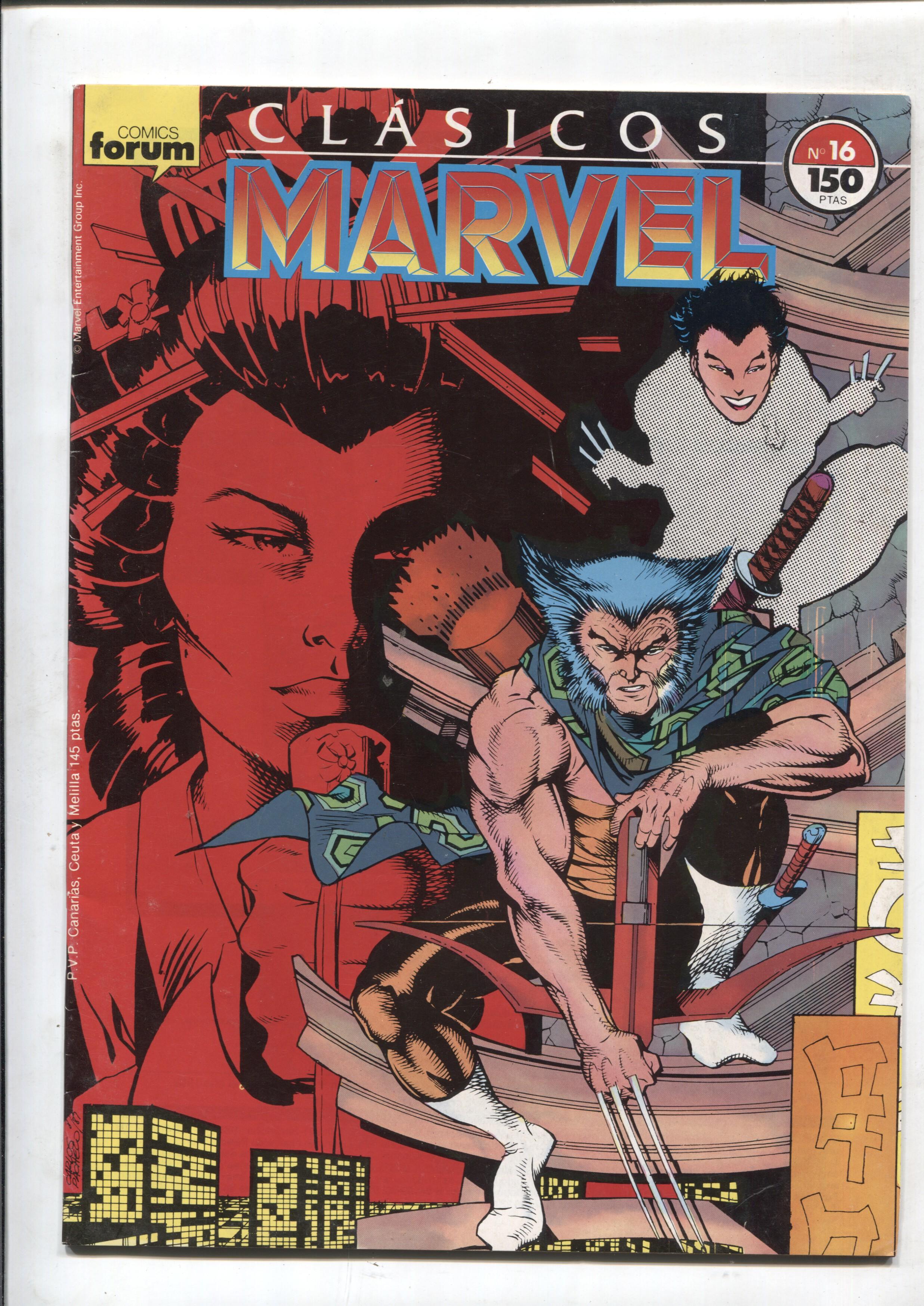 Clasicos Marvel numero 16: Lobezno (numerado 1 en trasera)