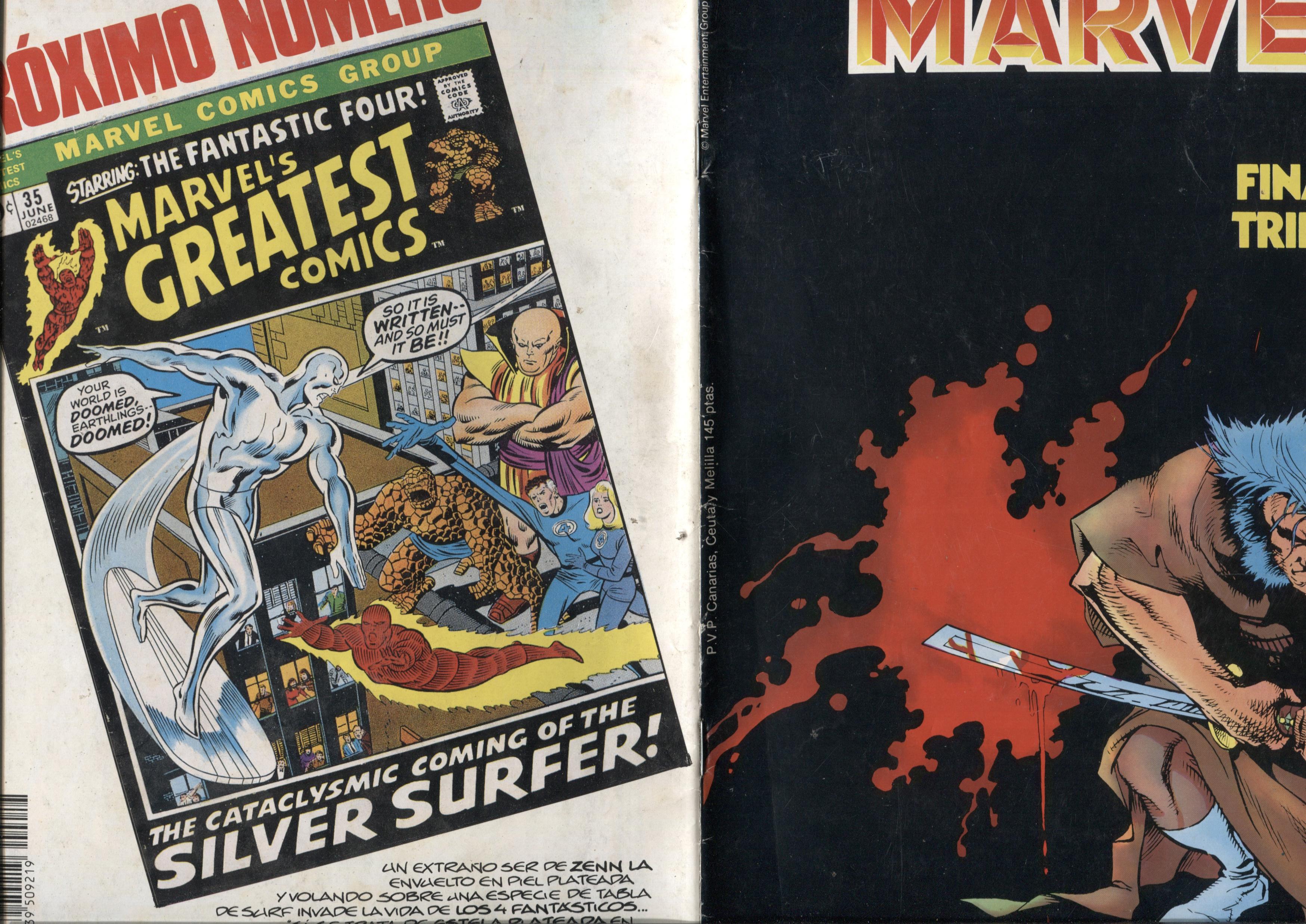 Clasicos Marvel numero 17: Lobezno (numerado 1 en trasera)