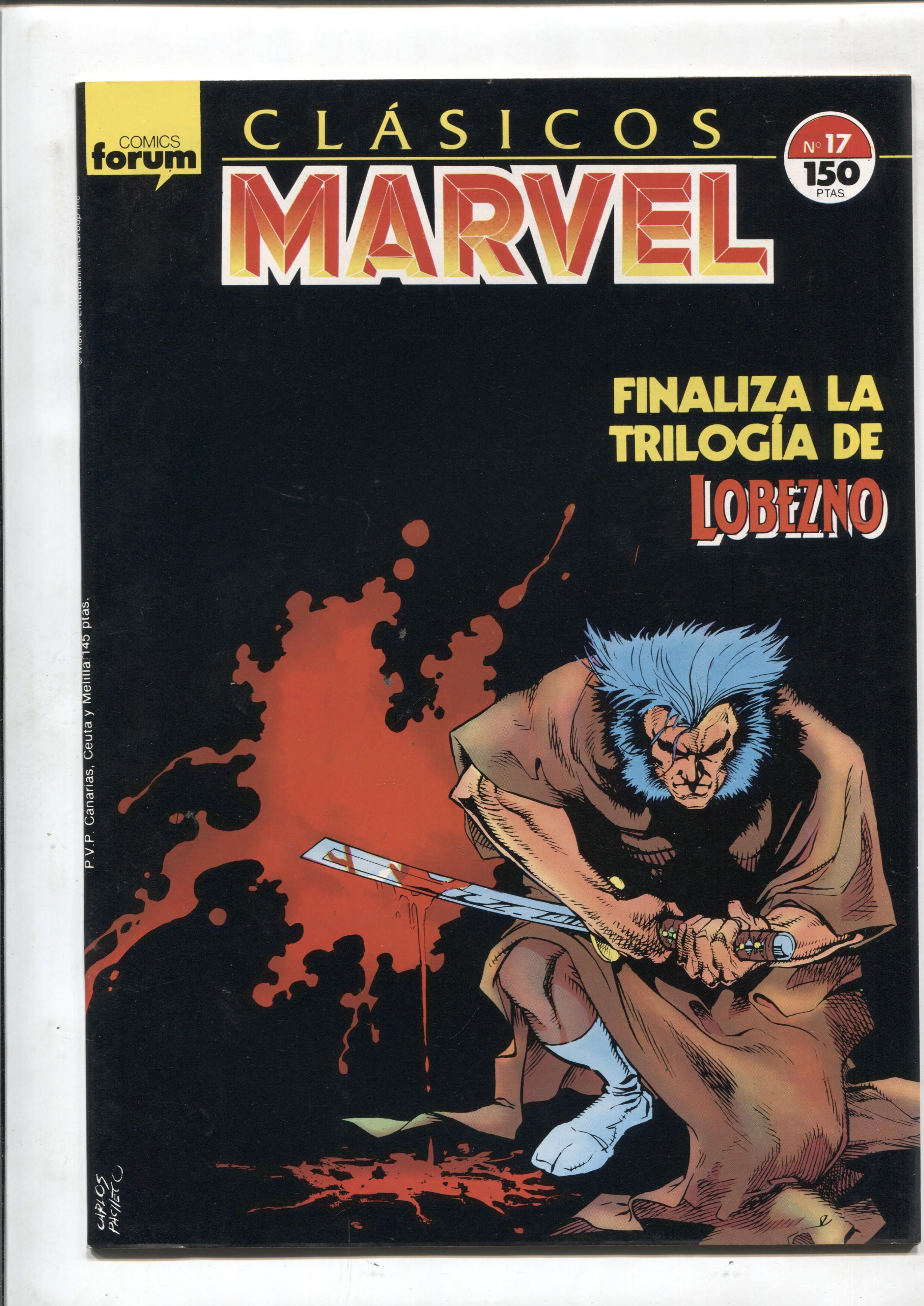 Clasicos Marvel numero 17: Lobezno (numerado 2 en trasera)
