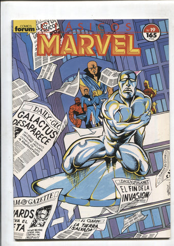 Clasicos Marvel numero 19: Estela Plateada / 4 Fantasticos (numerado 1 en trasera)