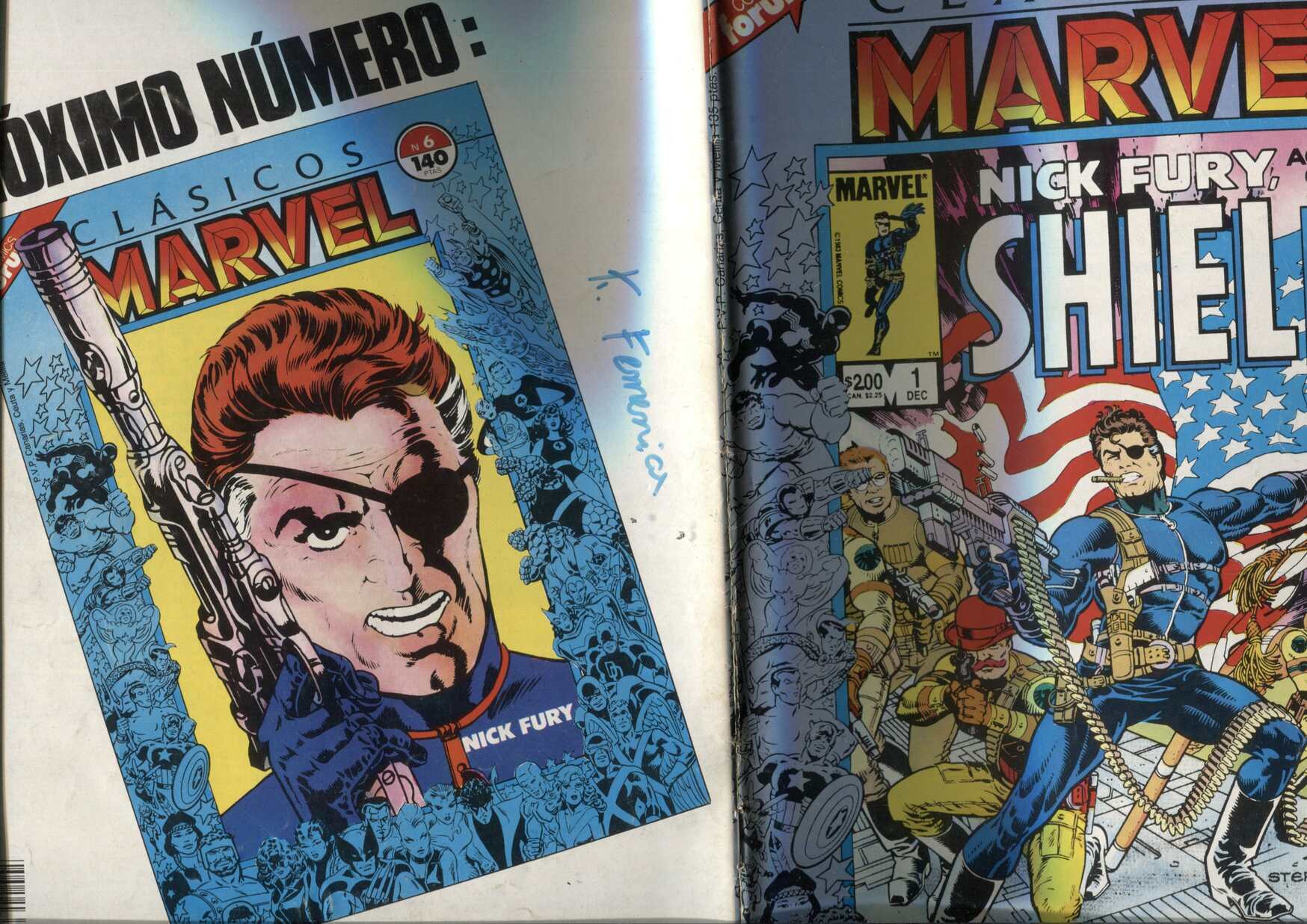 Clasicos Marvel numero 05: Nick Fura agente de Shield (numerado 4 en trasera)