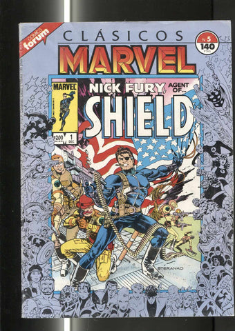 Clasicos Marvel numero 05: Nick Fura agente de Shield (numerado 5 en trasera)