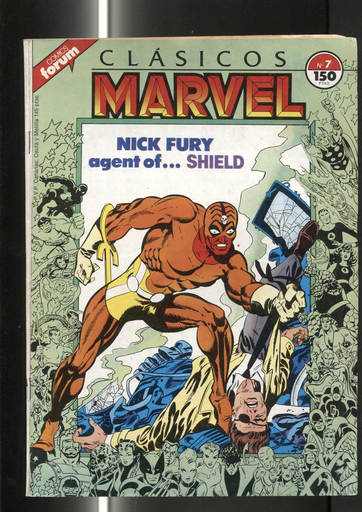 Clasicos Marvel numero 07: Nick Fura agente de Shield (numerado 3 en trasera)