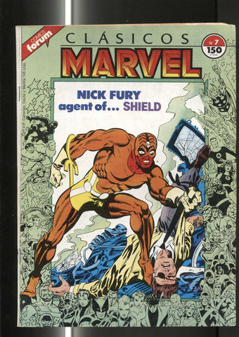 Clasicos Marvel numero 07: Nick Fura agente de Shield (numerado 3 en trasera)