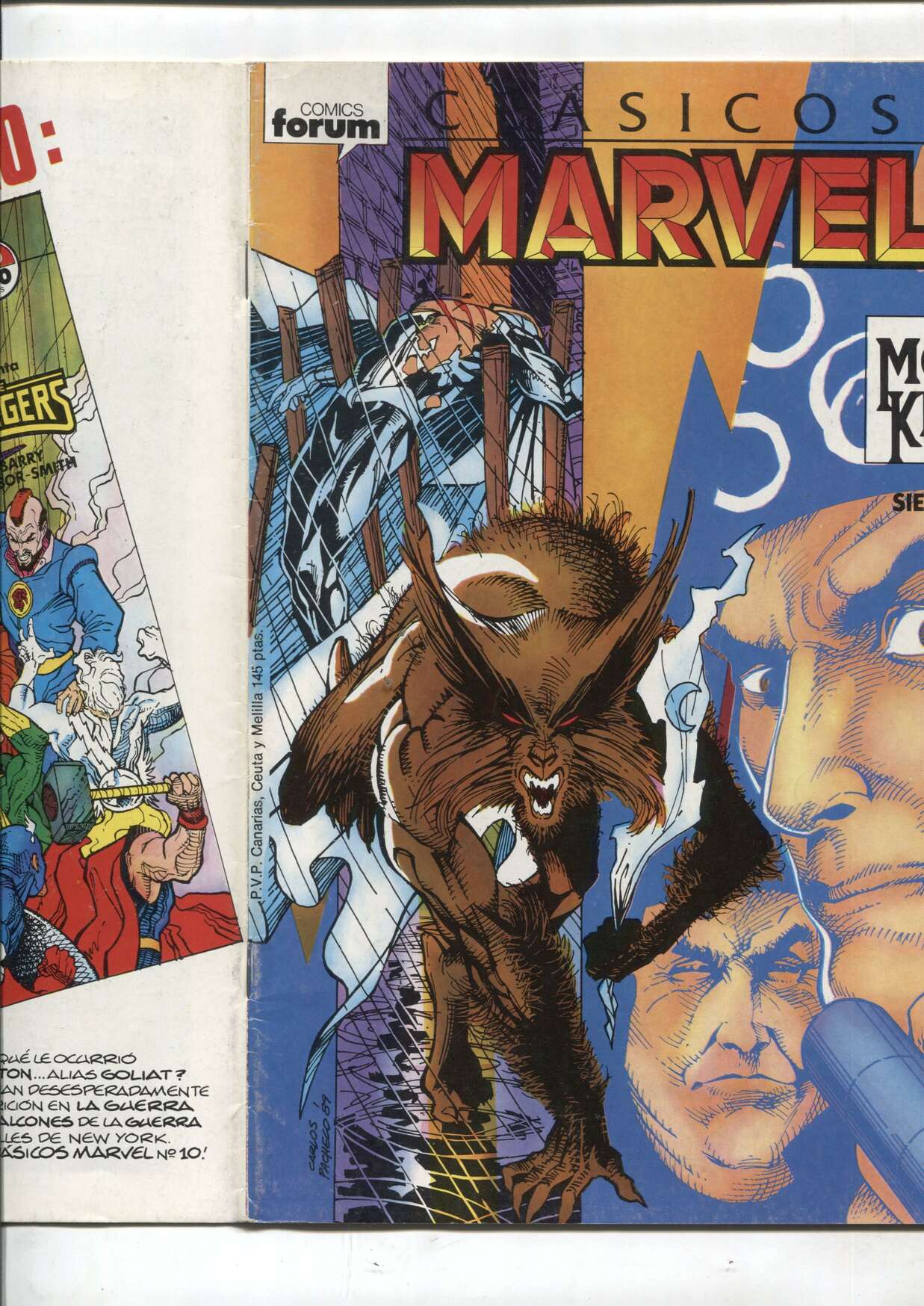 Clasicos Marvel numero 09: Caballero Luna (numerado 4 en interior) (no conserva el poster central)