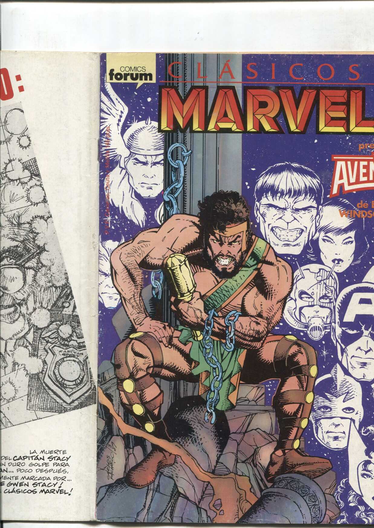 Clasicos Marvel numero 11: Los Vengadores (numerado 3 en trasera) 