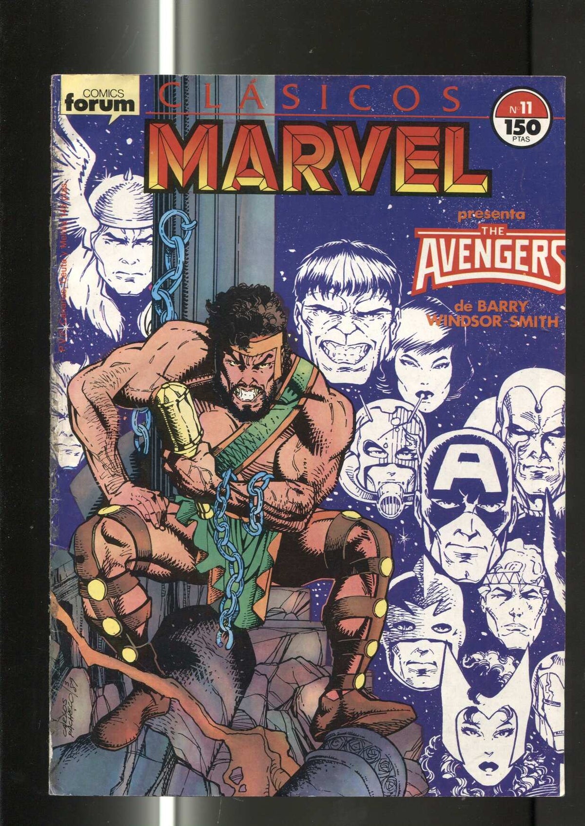 Clasicos Marvel numero 11: Los Vengadores (numerado 4 en trasera) 