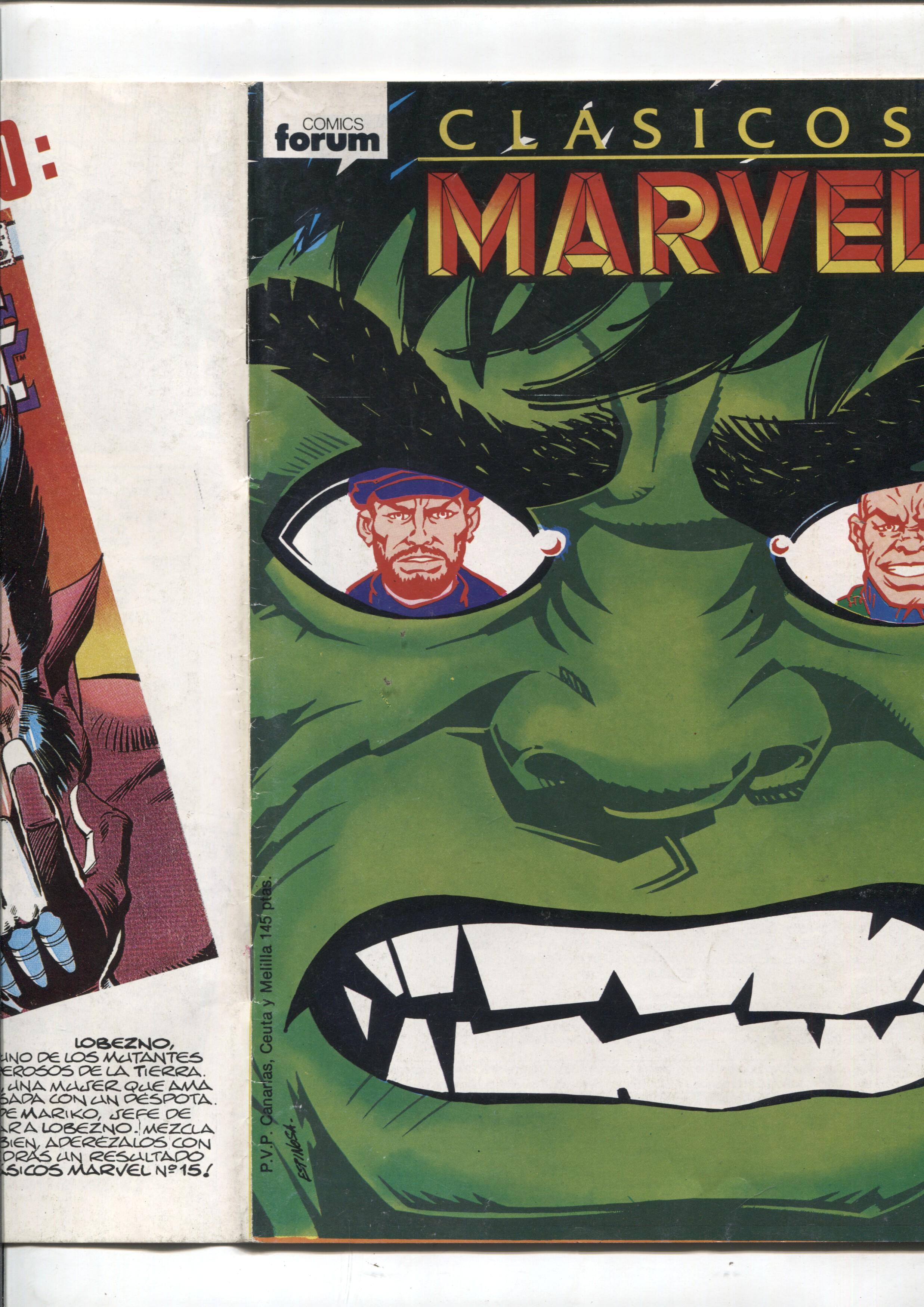 Clasicos Marvel numero 14: La Masa /Hulk (numerado 3 en trasera)