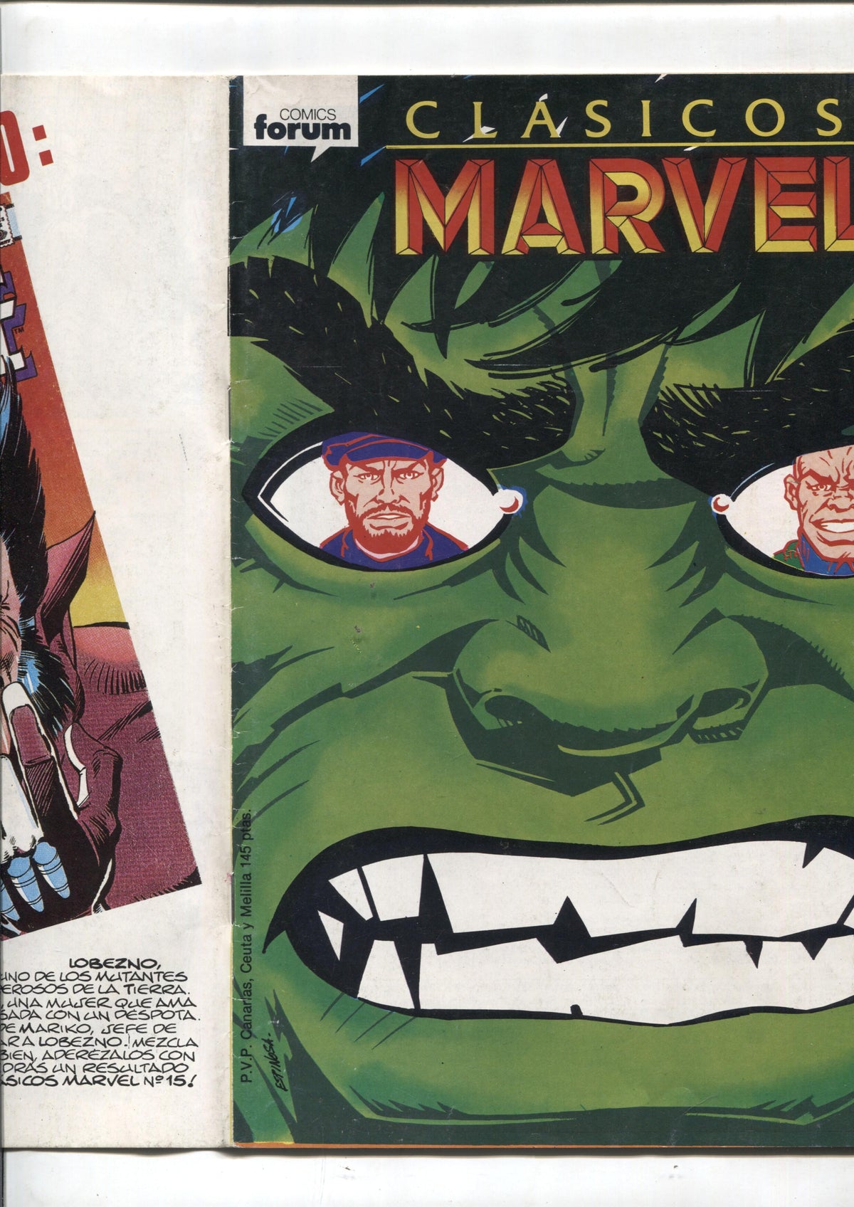 Clasicos Marvel numero 14: La Masa /Hulk (numerado 3 en trasera)
