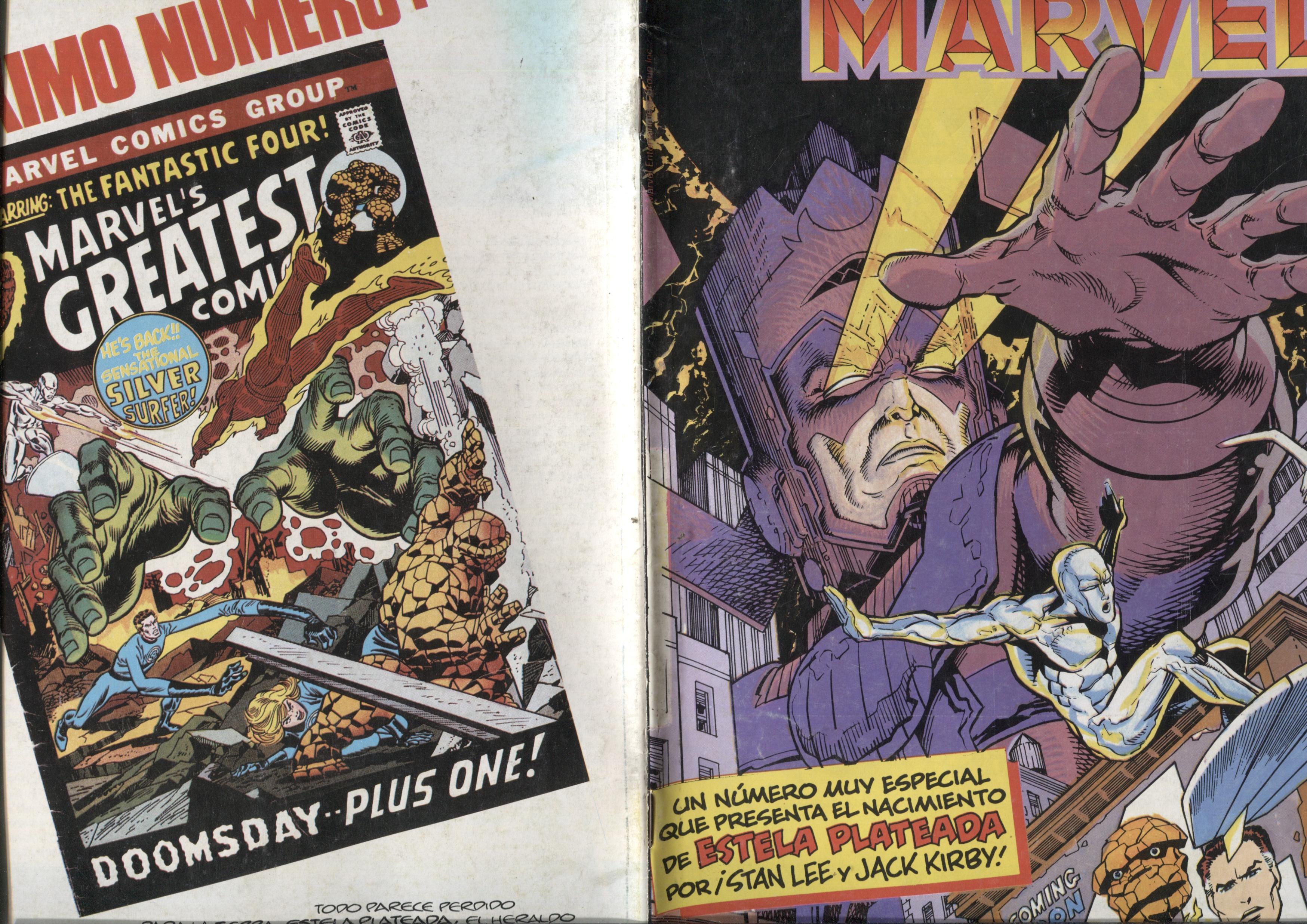 Clasicos Marvel numero 18: Estela Plateada / 4 Fantasticos (numerado 2 en trasera)