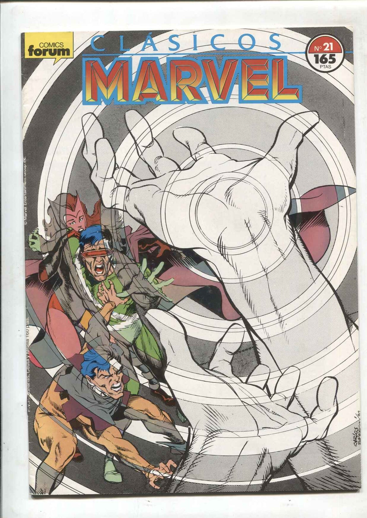 Clasicos Marvel numero 21: La Patrulla X (numerado 1 en trasera) (no conserva poster central)