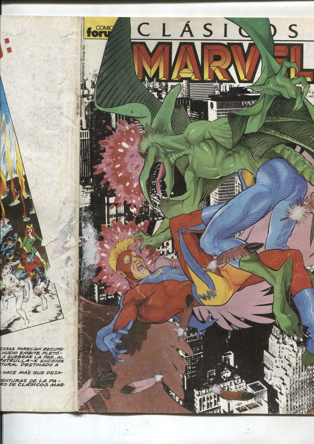 Clasicos Marvel numero 22: La Patrulla X (numerado 3 en trasera) (SI conserva poster central)