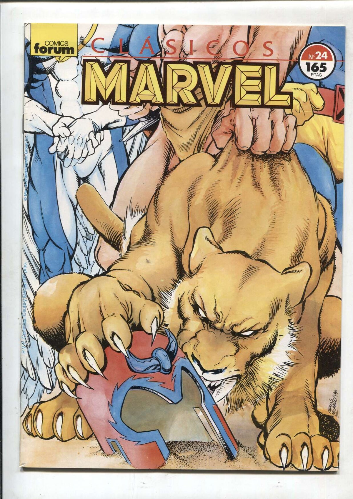 Clasicos Marvel numero 24: La Patrulla X (numerado 1 en trasera) (SI conserva poster central)