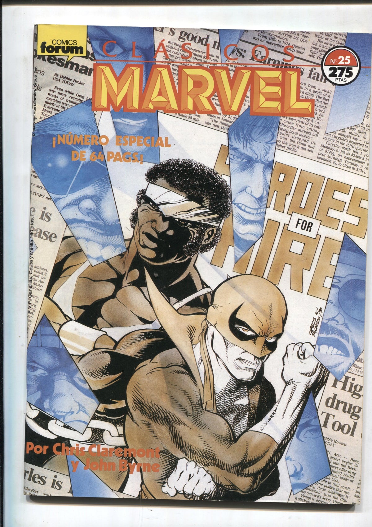 Clasicos Marvel numero 25: Powerman (numerado 1 en trasera) (SI conserva poster central)