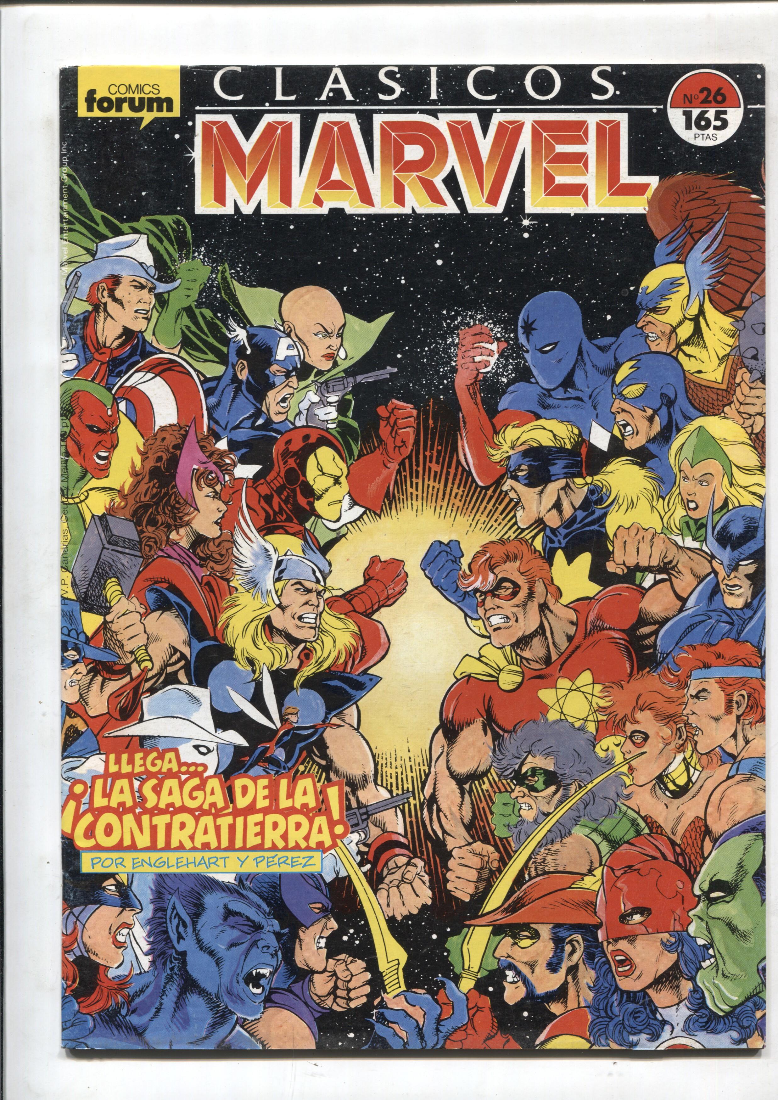 Clasicos Marvel numero 26: Los Vengadores (numerado 1 en trasera) 
