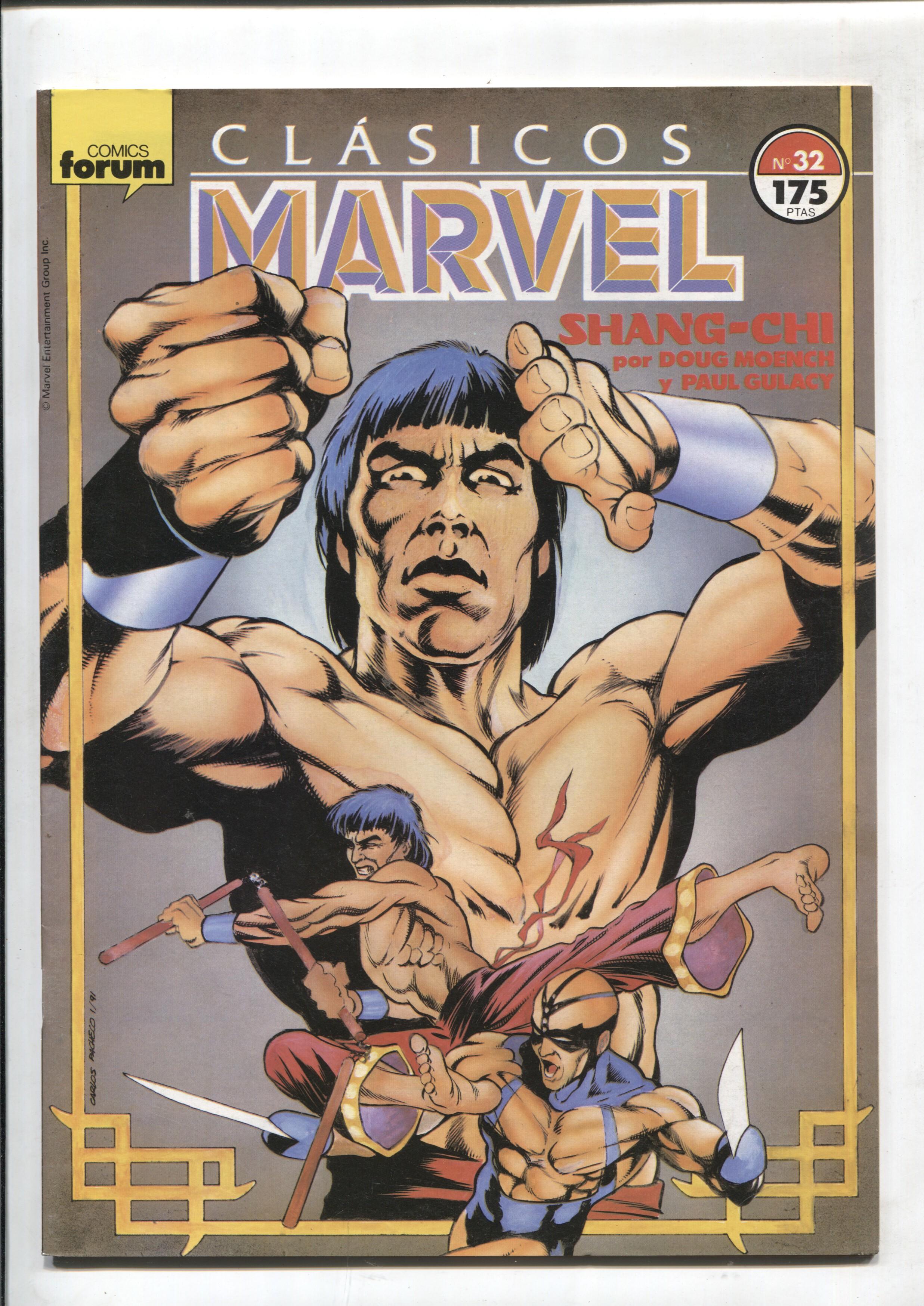 Clasicos Marvel numero 32: Master Of Kung Fu: Shang Chi (numerado 1 en trasera)