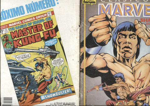 Clasicos Marvel numero 32: Master Of Kung Fu: Shang Chi (numerado 3 en trasera)