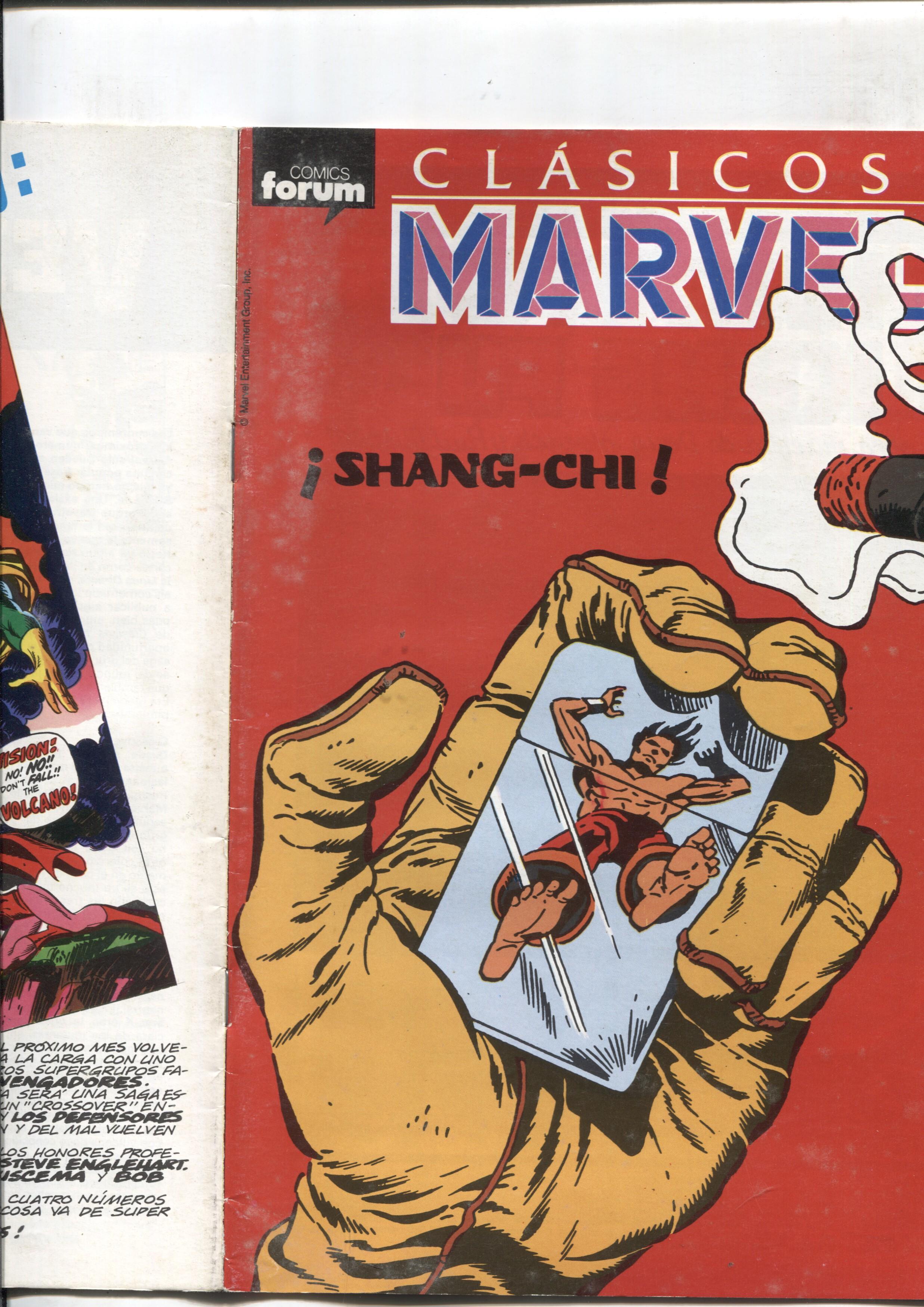 Clasicos Marvel numero 33: Master Of Kung Fu: Shang Chi (numerado 3 en trasera)