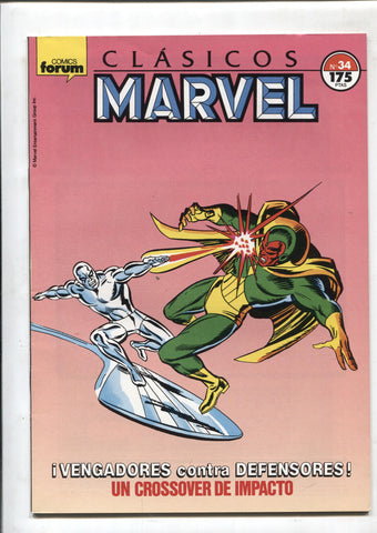 Clasicos Marvel numero 34: Los Vengadores (numerado 1 en trasera)