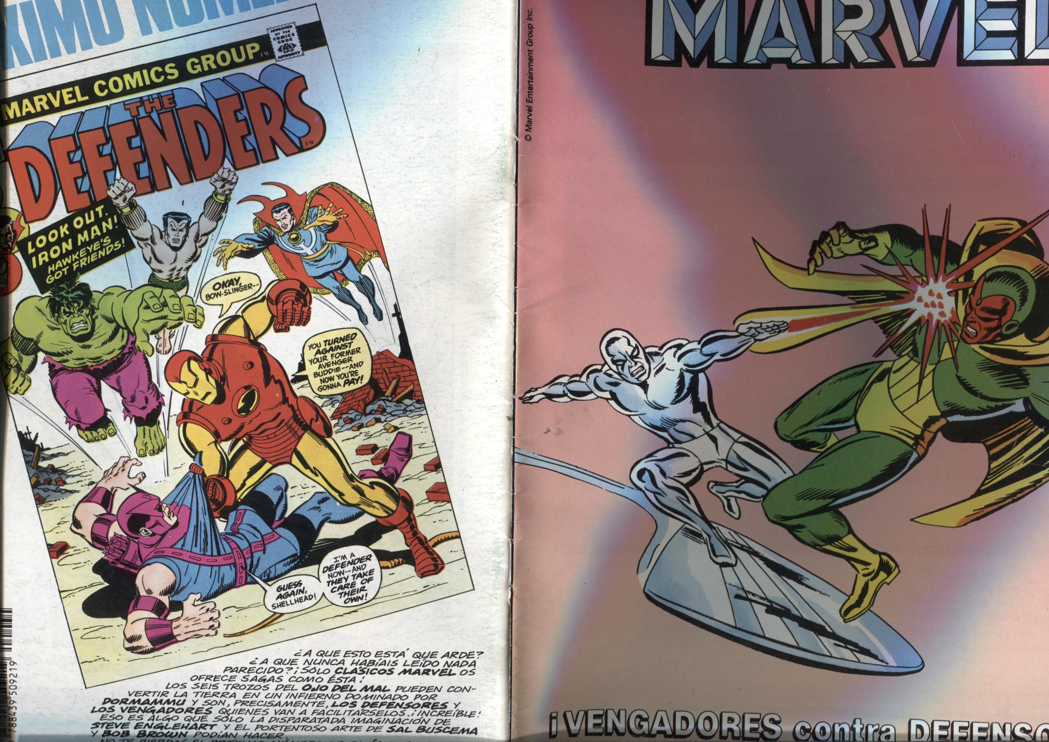 Clasicos Marvel numero 34: Los Vengadores (numerado 2 en trasera)