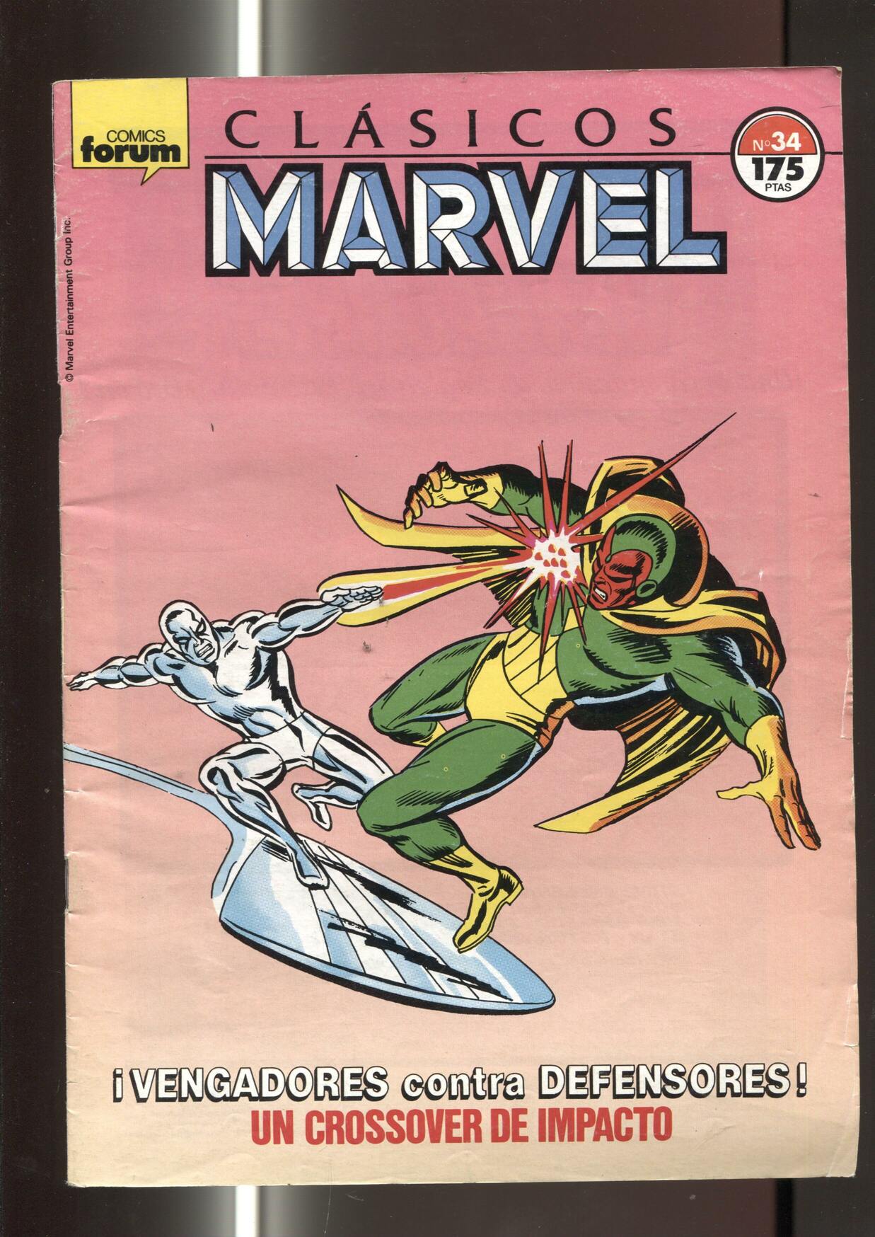 Clasicos Marvel numero 34: Los Vengadores (numerado 4 en trasera)