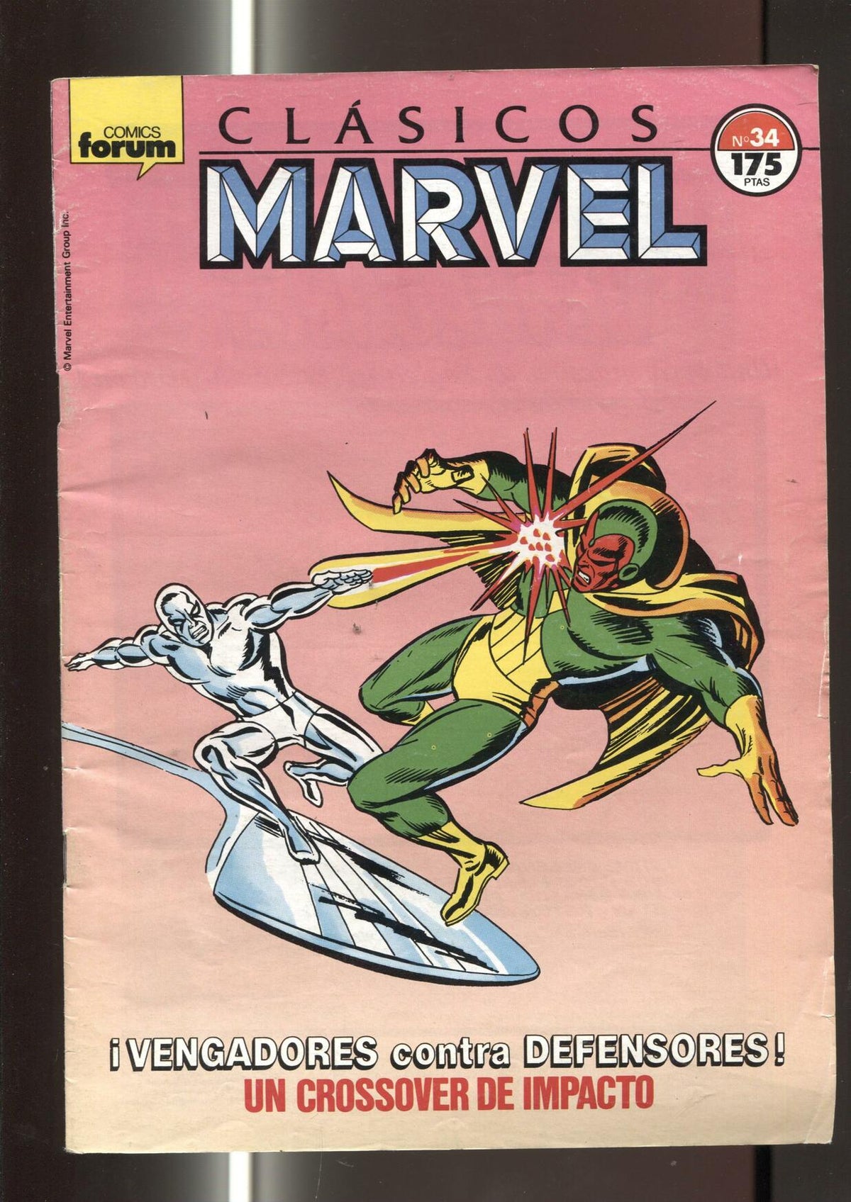 Clasicos Marvel numero 34: Los Vengadores (numerado 4 en trasera)