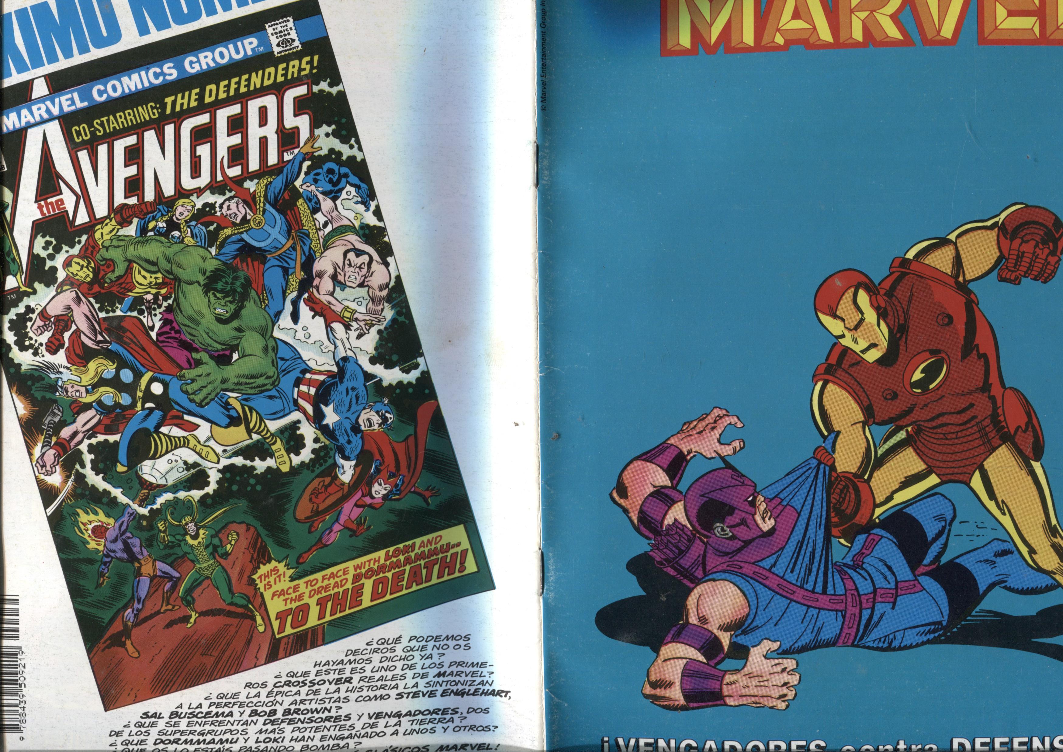 Clasicos Marvel numero 35: Los Vengadores (numerado 3 en trasera)