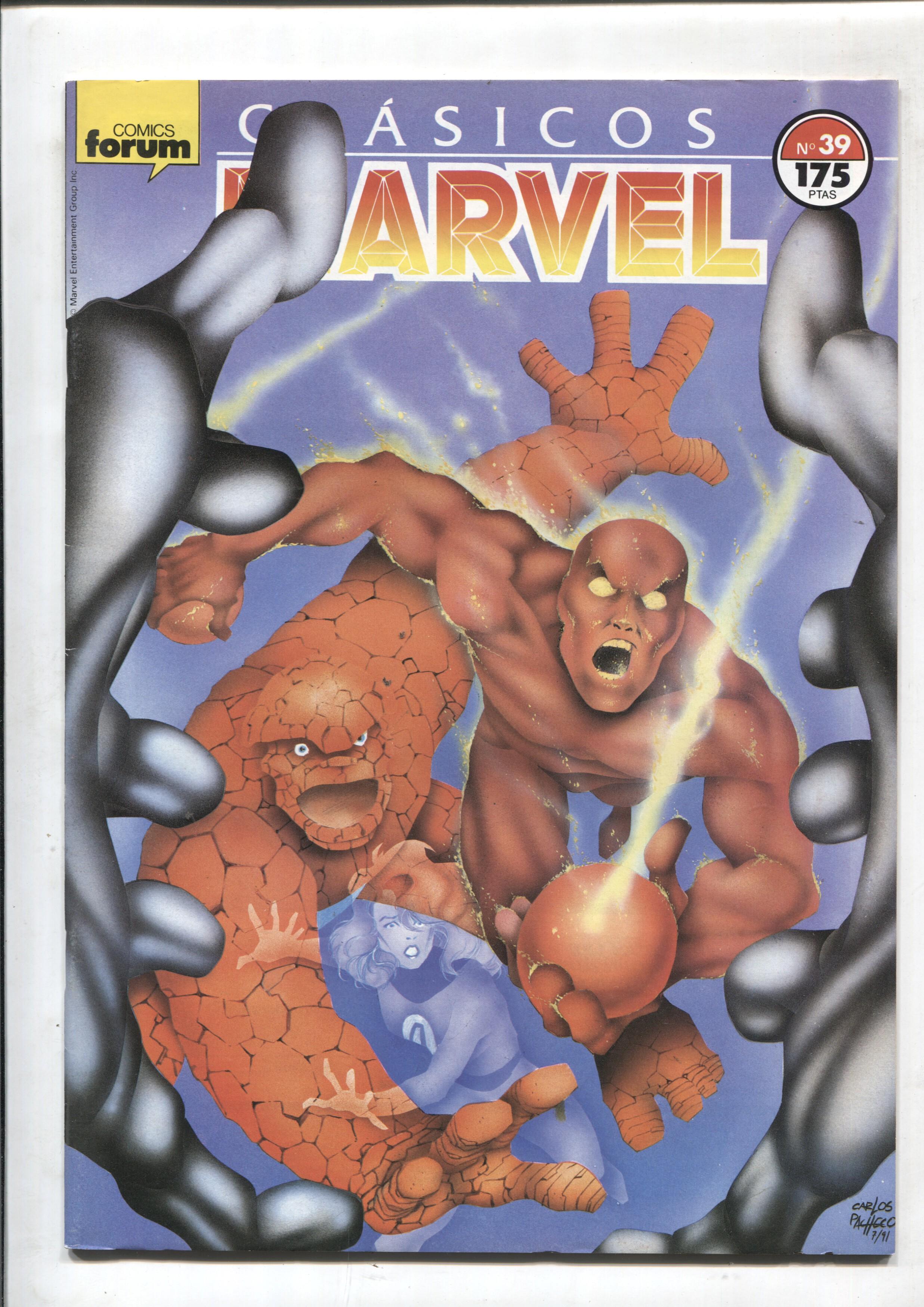 Clasicos Marvel numero 39: Los 4 Fantasticos (numerado 1 en trasera) (SI conserva poster central)