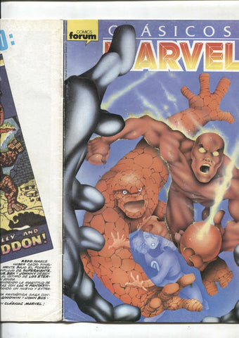 Clasicos Marvel numero 39: Los 4 Fantasticos (numerado 3 en trasera) (NO conserva poster central)