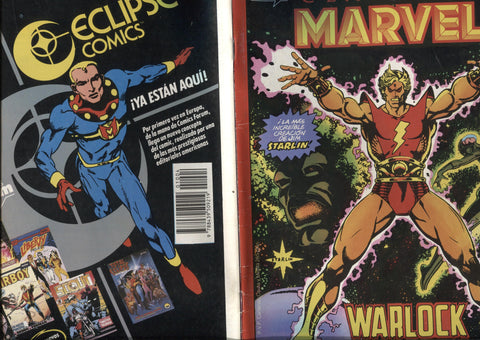 Clasicos Marvel especial primavera 1990: Warlock (numerado 2 en trasera) (SI conserva el poster central)