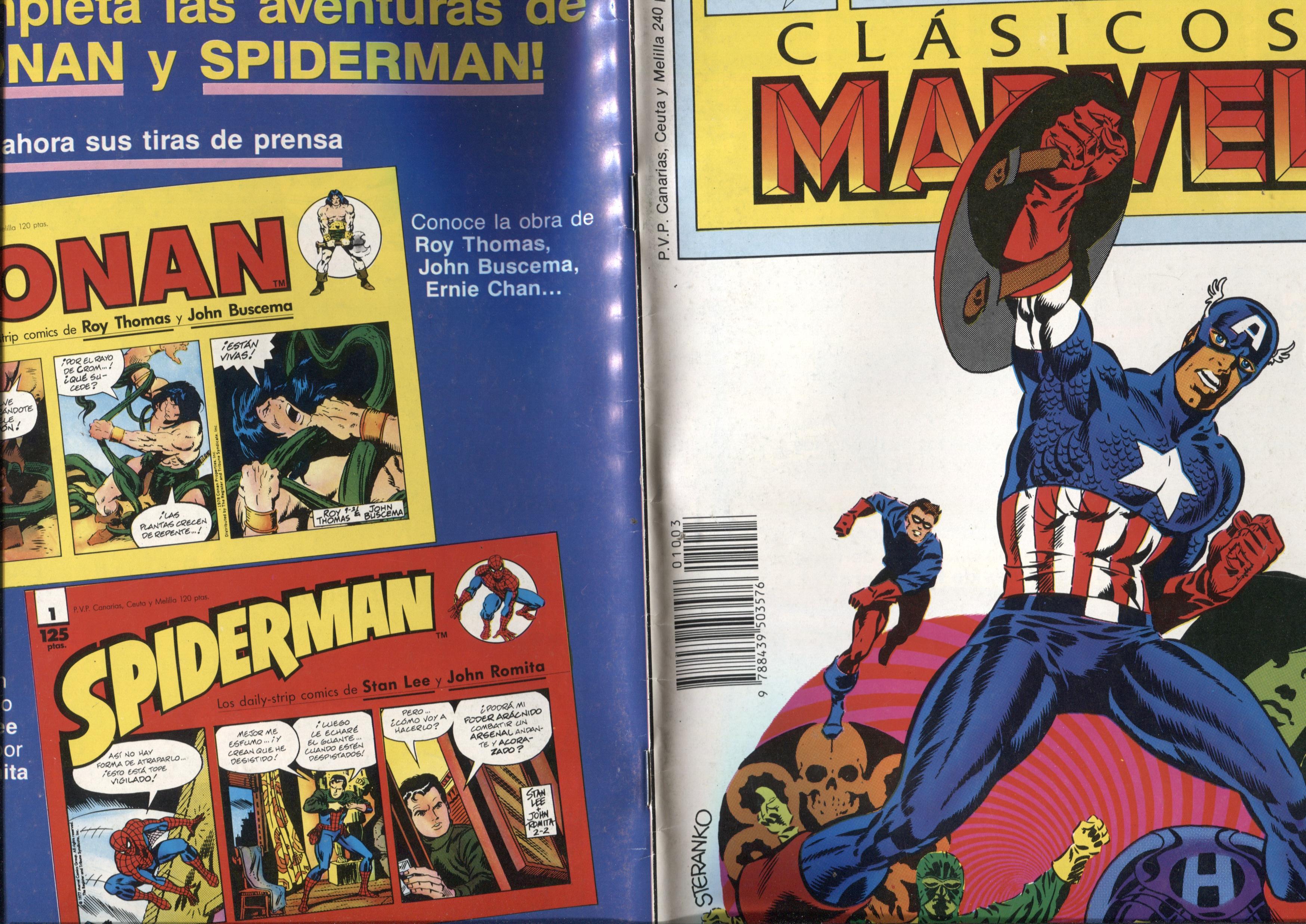 Clasicos Marvel especial primavera 1989: Capitan America (numerado 2 en trasera)