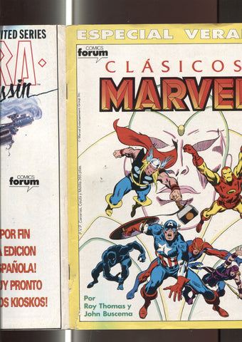 Clasicos Marvel especial verano 1990: Los Vengadores (numerado 4 en trasera)