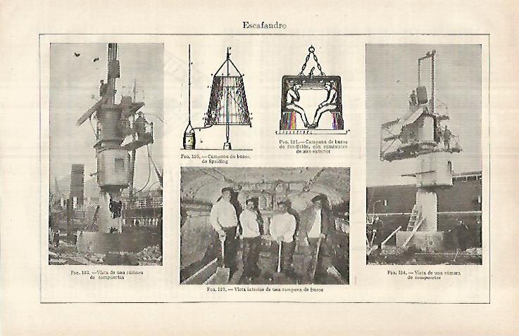 LAMINA ESPASA 29673: Campanas de buzos