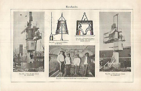 LAMINA ESPASA 29673: Campanas de buzos