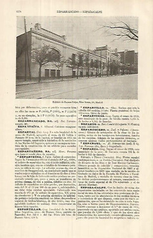 LAMINA ESPASA 29679: Edificio de Espasa Calpe en calle Rios Rosas 24 de Madrid