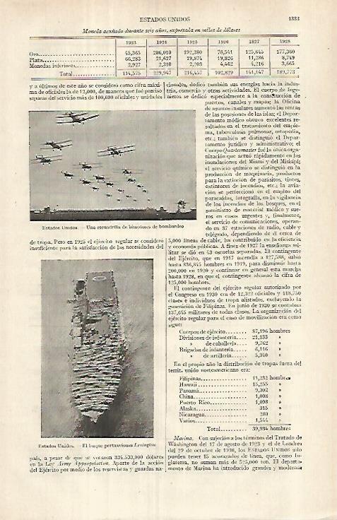 LAMINA ESPASA 29687: Bimotores de bombardeo del Ejercito de Estados Unidos