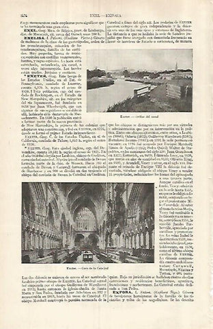 LAMINA ESPASA 29694: Canal de Exeter Estados Unidos