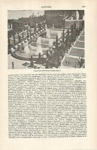 LAMINA ESPASA 29697: Cascada de la Exposicion de Barcelona
