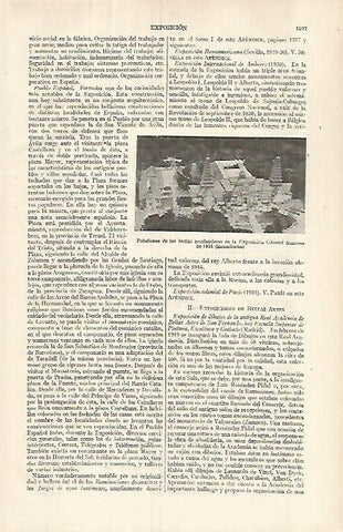 LAMINA ESPASA 29698: Pabellones de las Indias en la Exposicion Colonial Francesa de 1931