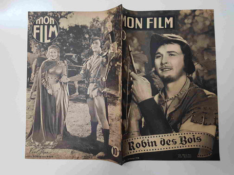 Revista: Mon Film num 080, Fevrier 1948 - Robin des Bois. Portada: Error Flynn