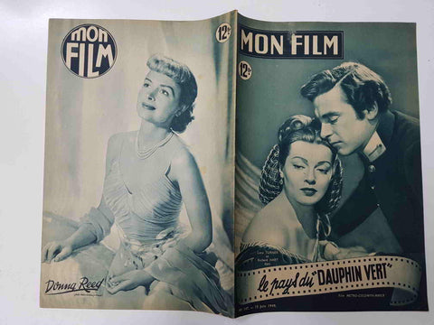 Revista: Mon Film num 147, juin 1949 - Le pays du dauphin vert. Portada: Lana Turner et Richard Hart