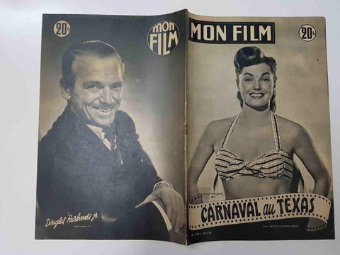 Revista: Mon Film num 336, 28/01/53 - Carnaval au Texas. Portada: Esther Williams