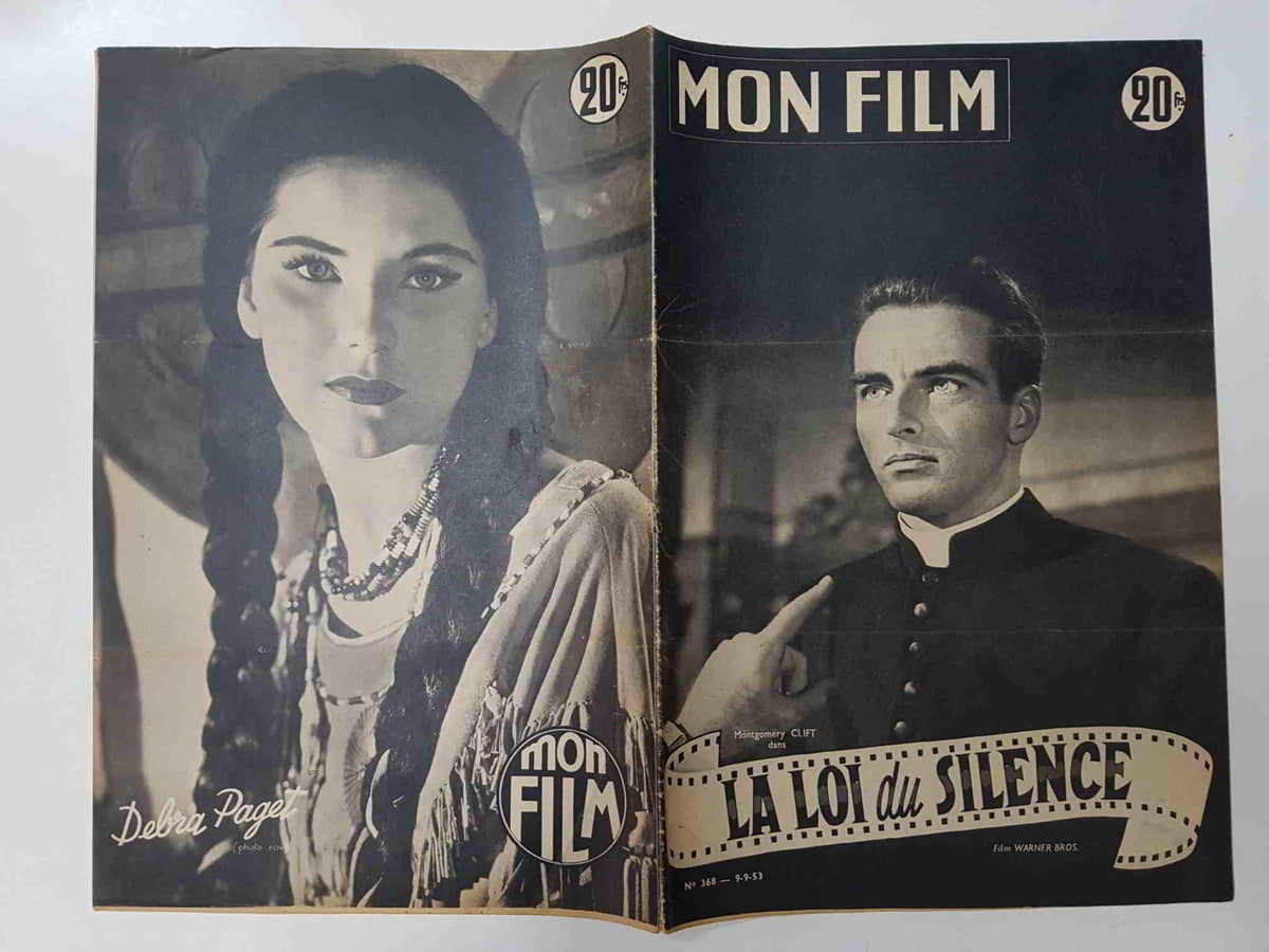 Revista: Mon Film num 368, 09/09/53 - La loi du silence. Portada: Montgomery Clift